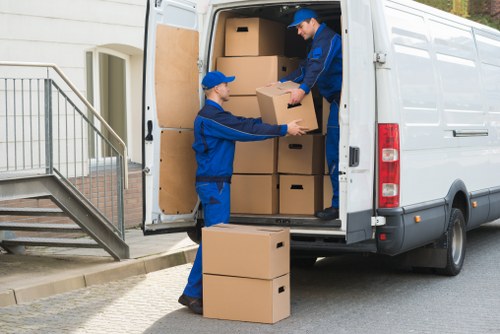 Loading a van for a Lewisham home removal