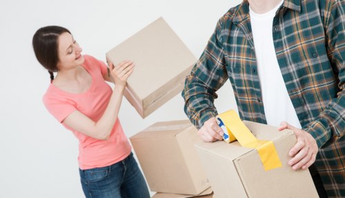 Household items carefully packed for relocation in Lewisham