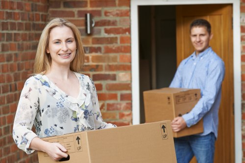 Man With Van Lewisham pricing overview with moving van and boxes