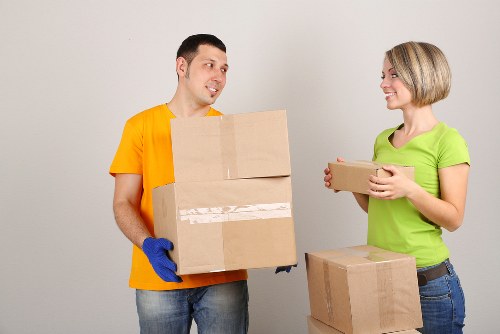 Secure loading of furniture into a moving van