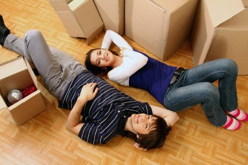Organised unpacking service helping a customer settle into a new home in Lewisham