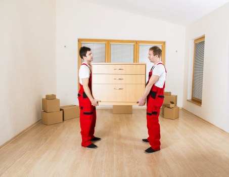 Lewisham movers loading furniture into a removal van